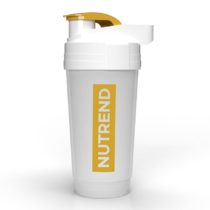 Shaker Nutrend 2021 700 ml priehľadná so zlatým logom