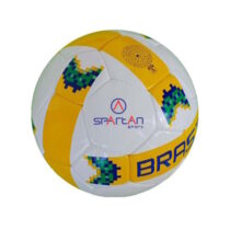 Futbalová lopta - SPARTAN Brasil Cordlay bielo-žltá