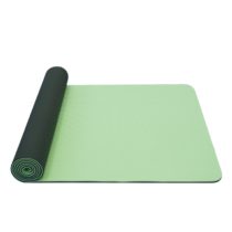 Dvojvrstvová podložka Yate Yoga Mat TPE New 173x61x0,6 cm zelená